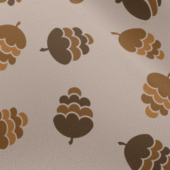 Brown Pine Cones Chiffon