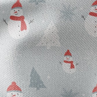 Snowman In Winter Waterproof Canvas