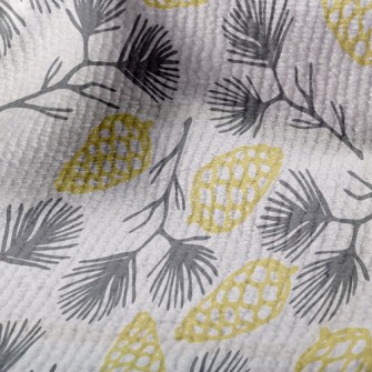 Pine Branches And Pine Cones Terry