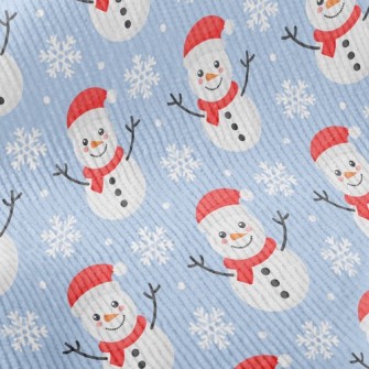 Snowflakes And Snowmen Standard Corduroy