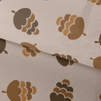 Brown Pine Cones Waterproof Oxford