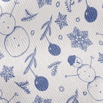 Snowflakes And Snowmen Standard Corduroy