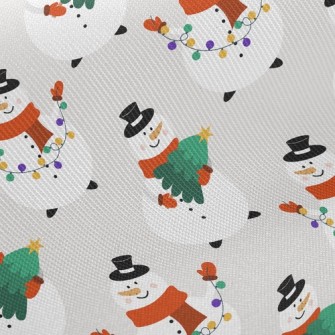 Busy Snowman Twill