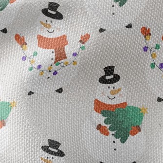 Busy Snowman Waterproof Canvas
