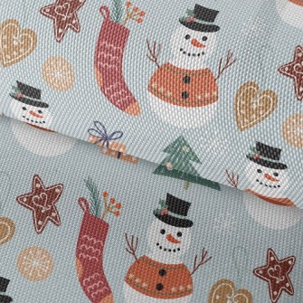 Festive Snowman Waterproof Oxford
