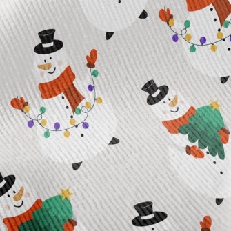 Busy Snowman Standard Corduroy