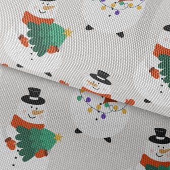 Busy Snowman Waterproof Oxford