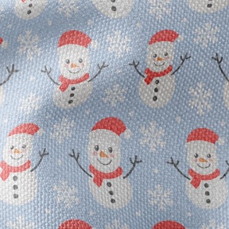 Snowflakes And Snowmen Waterproof Canvas