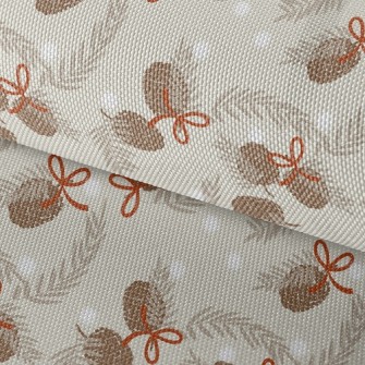Christmas Pinecones Waterproof Oxford