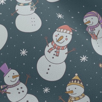 Playful Snowman Chiffon