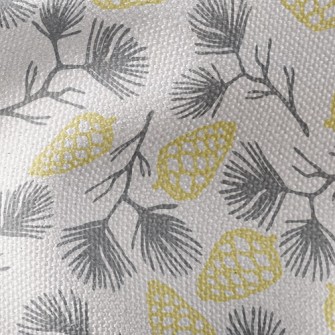 Pine Branches And Pine Cones Waterproof Canvas