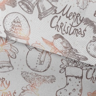 Snowy Christmas Waterproof Oxford