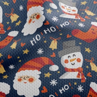 Christmas Snowman Husband Athletic Mesh Flat Back