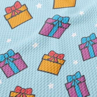 Gifts And Stars Birdseye Piqué