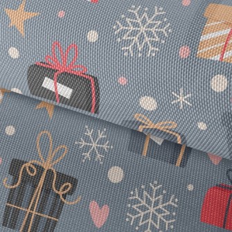 Christmas Gifts And Snowflakes Waterproof Oxford