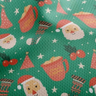 Christmas Party Athletic Mesh Flat Back