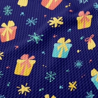 Christmas Gift Snowflake Birdseye Piqué