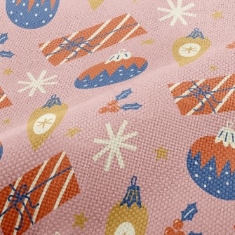 Christmas Wrapping Lights Performance Linen