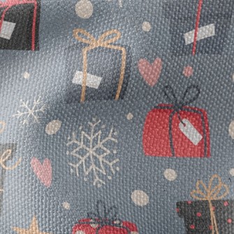 Christmas Gifts And Snowflakes Waterproof Canvas