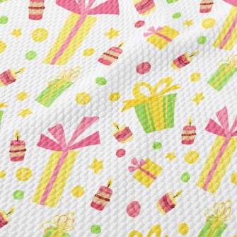 Christmas Gift Candle Birdseye Piqué