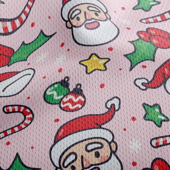 Funny Santa Claus Athletic Mesh Flat Back