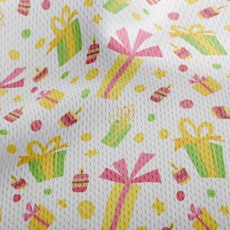 Christmas Gift Candle Athletic Mesh Flat Back