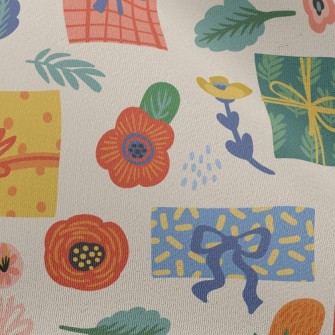 Flowers And Gift Boxes Chiffon