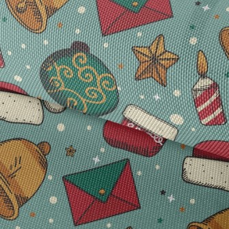 Christmas Hat Socks Balls Waterproof Oxford