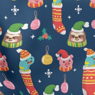 Cute Animal Socks Stretch Ponte