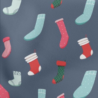 Christmas Socks Stretch Ponte