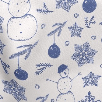 Snowflakes And Snowmen Stretch Ponte