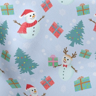 Reindeer Snowman Stretch Ponte