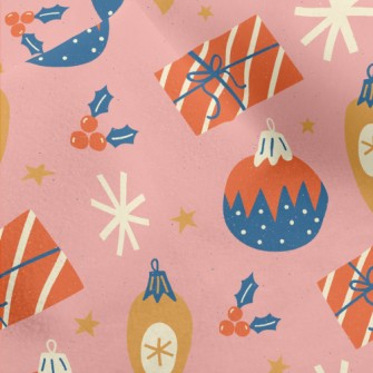 Christmas Wrapping Lights Micro Fleece