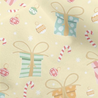 Christmas Candy And Gifts Micro Fleece