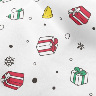 Snow Gift Bell Micro Fleece