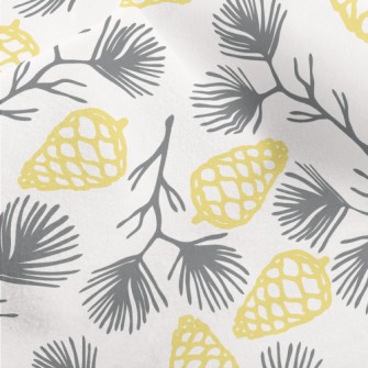 Pine Branches And Pine Cones Micro Fleece