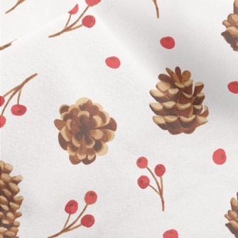 Cute Pine Cones Micro Fleece