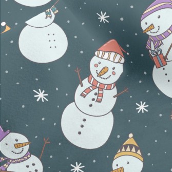 Playful Snowman Micro Fleece