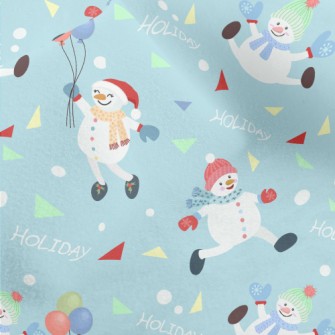 Funny Snowman Micro Fleece
