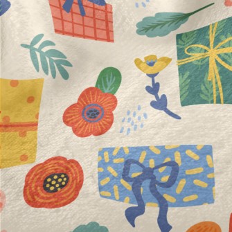 Flowers And Gift Boxes Minky