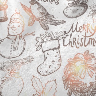 Snowy Christmas Minky