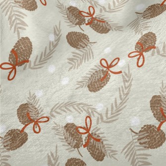 Christmas Pinecones Minky