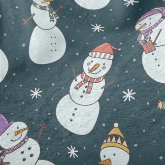 Playful Snowman Minky