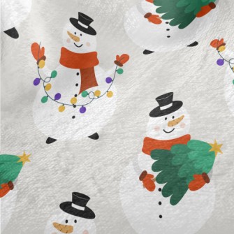 Busy Snowman Minky