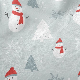 Snowman In Winter Minky