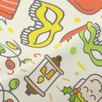 Christmas Doodle Piqué