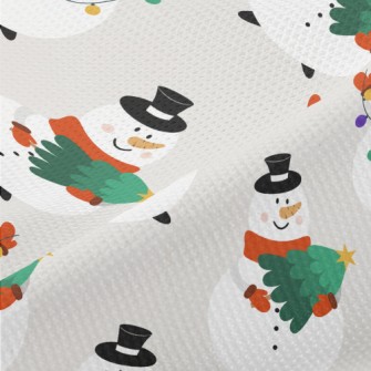 Busy Snowman Piqué