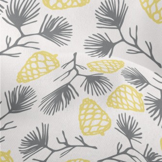 Pine Branches And Pine Cones Lightweight Performance Linen