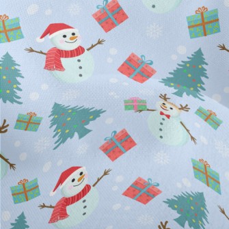 Reindeer Snowman Lightweight Performance Linen