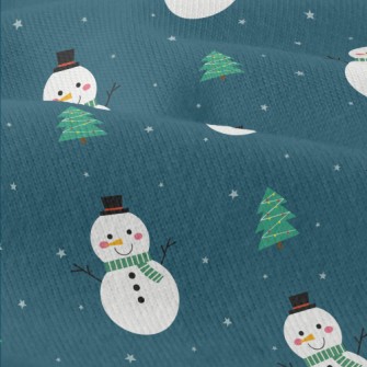 Green Scarf Snowman Modern Jersey